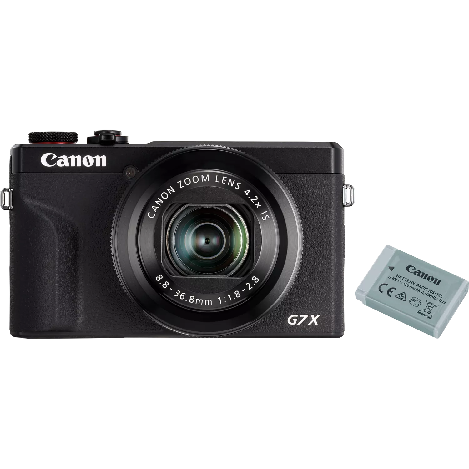 Canon PowerShot G7X Mark III + Battery Kit (Canon 3637C014) – Black