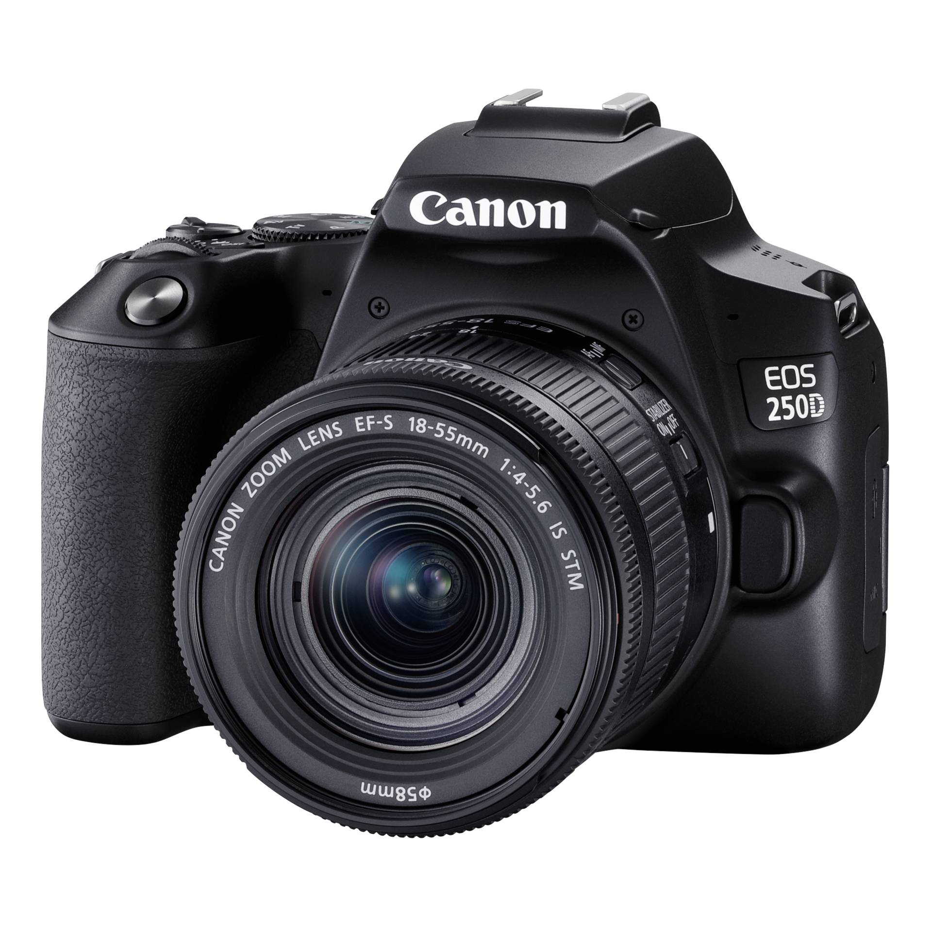 Canon EOS 250D (Black) + EF-S 18-55mm IS STM (Canon 3454C002)