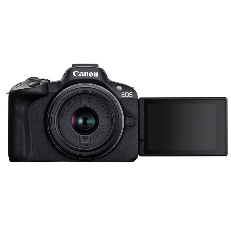 Canon EOS R50 (Black) + Canon RF-S 18-45 mm f/4,5-6,3 IS STM