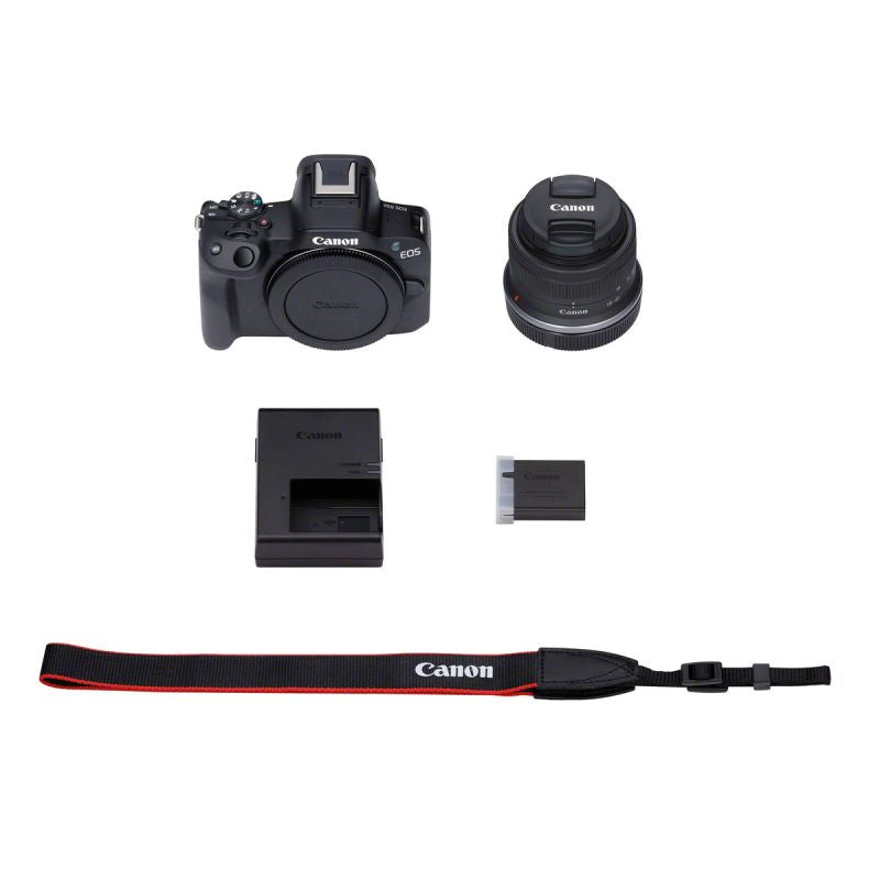 Canon EOS R50 (Black) + Canon RF-S 18-45 mm f/4,5-6,3 IS STM