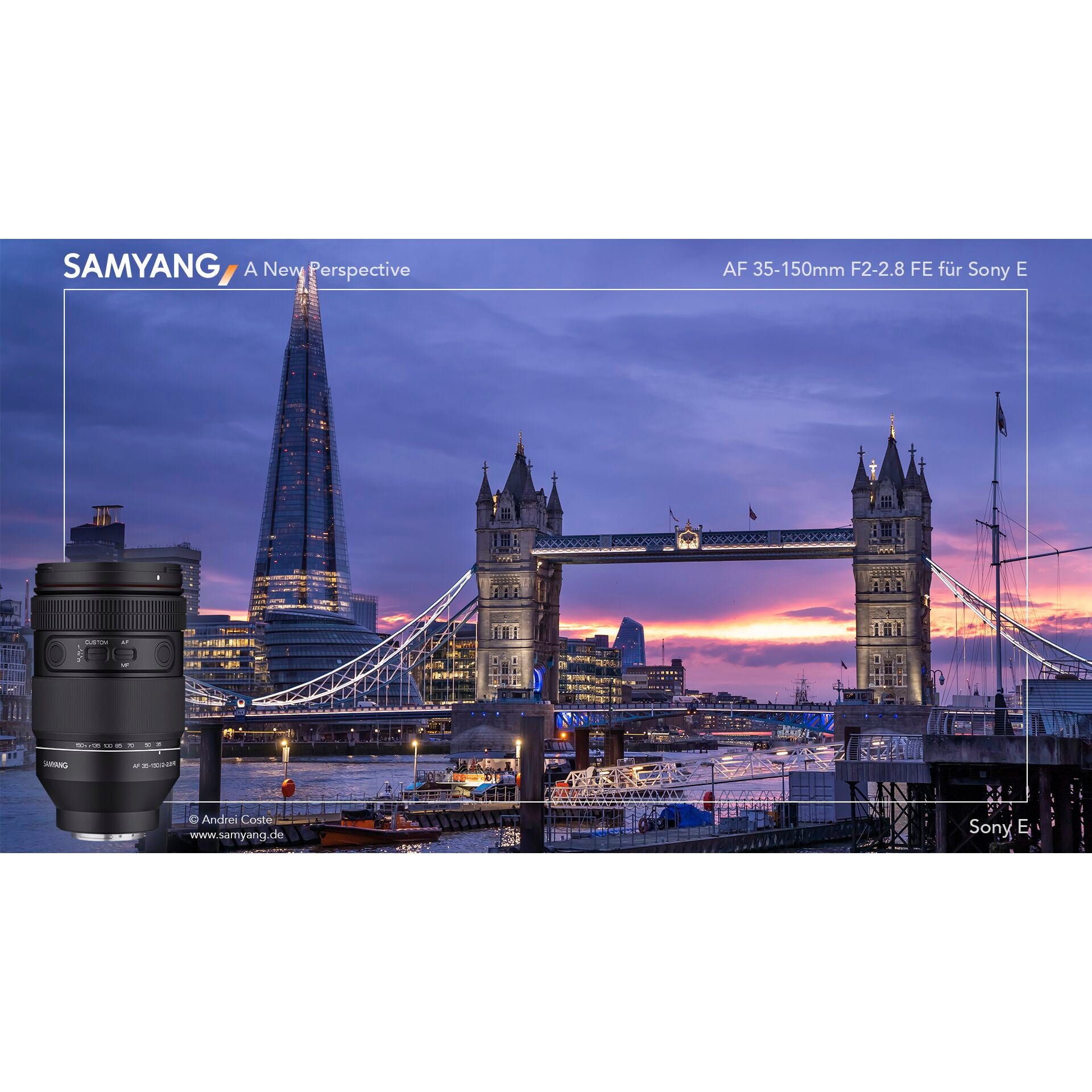 Samyang AF 35-150 mm f/2,0-2,8 FE for Sony E